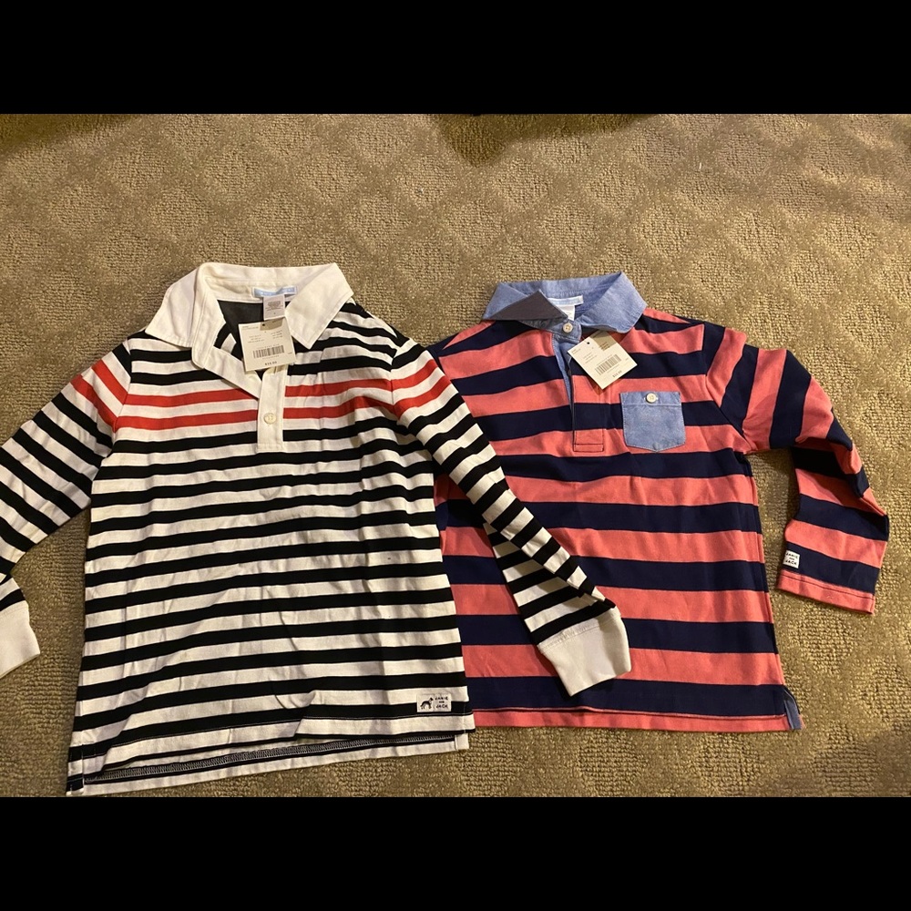 Janie and Jack boys shirts size 5 new with tags